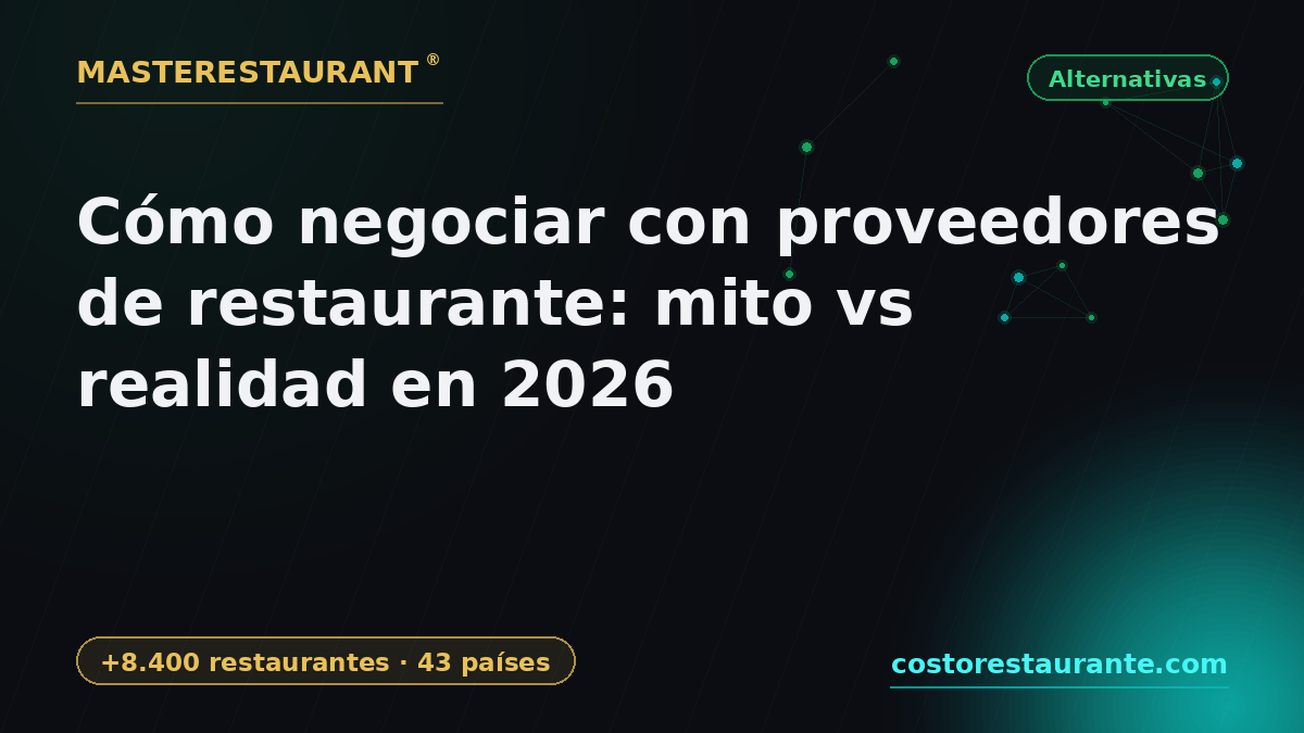 How to Negotiate with Restaurant Suppliers: Myth vs Reality in 2026 — Masterestaurant