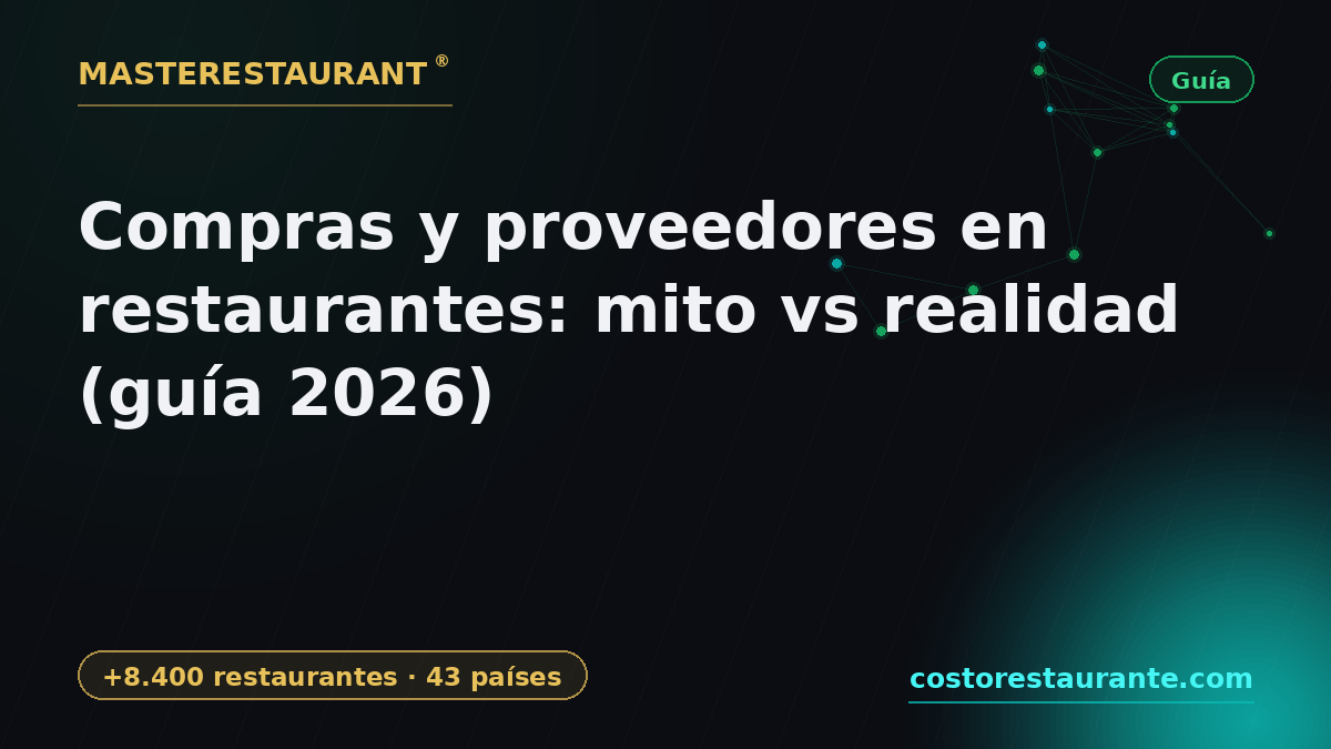 Restaurant purchasing & suppliers: myth vs reality (2026 guide) — Masterestaurant