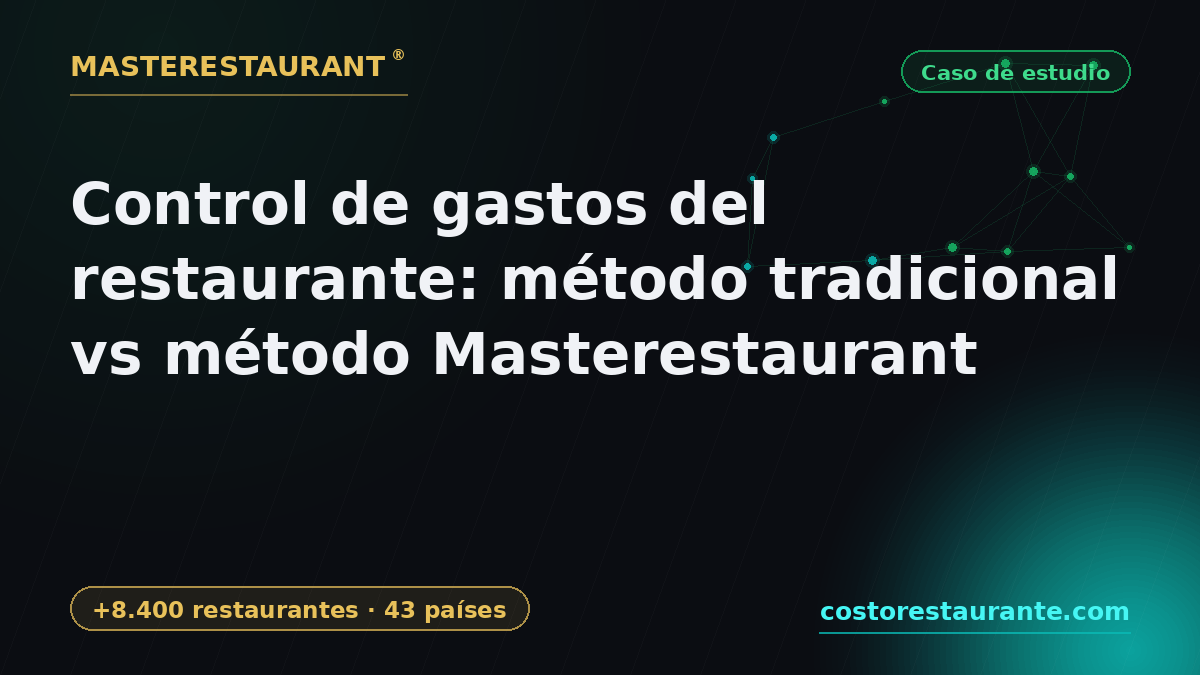 Restaurant expense control: traditional method vs Masterestaurant method — Masterestaurant