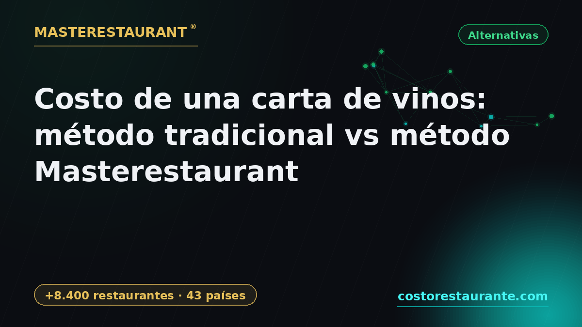 Cost of a Wine List: Traditional Method vs Masterestaurant Method — Masterestaurant