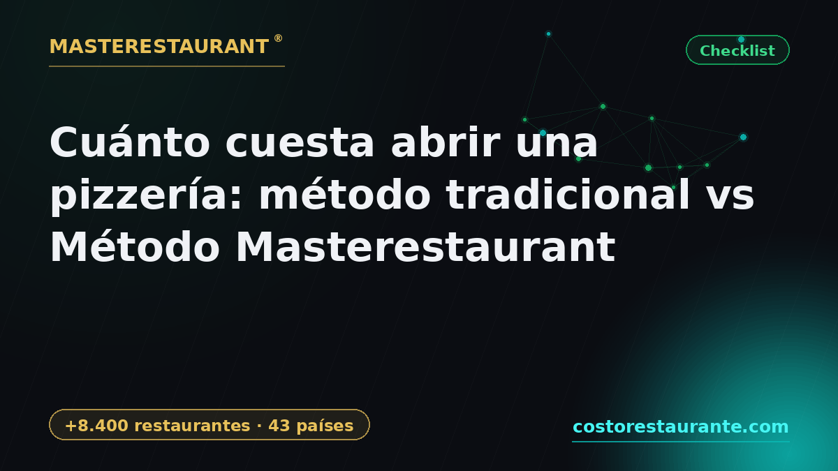 How much does it cost to open a pizzeria: traditional method vs Masterestaurant Method — Masterestaurant