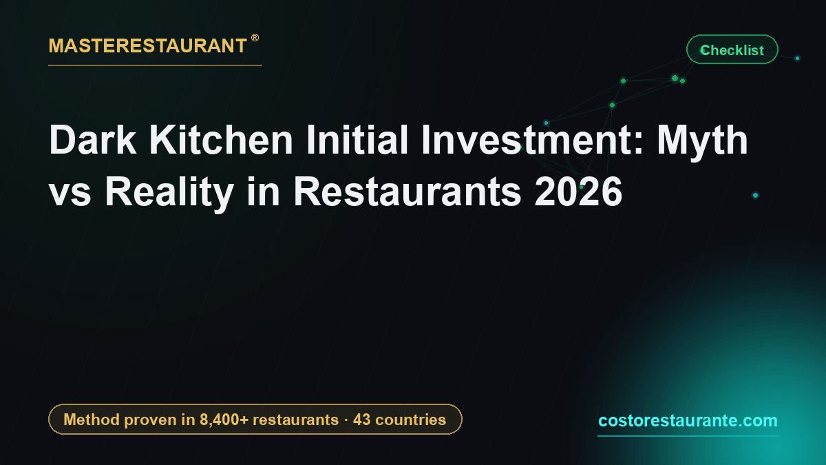 Dark Kitchen Initial Investment: Myth vs Reality in Restaurants 2026 — Masterestaurant