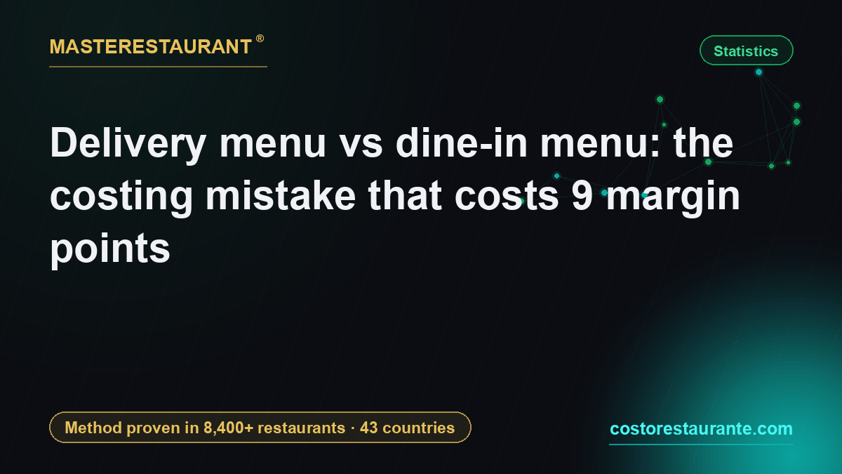Delivery menu vs dine-in menu: the costing mistake that costs 9 margin points — Masterestaurant