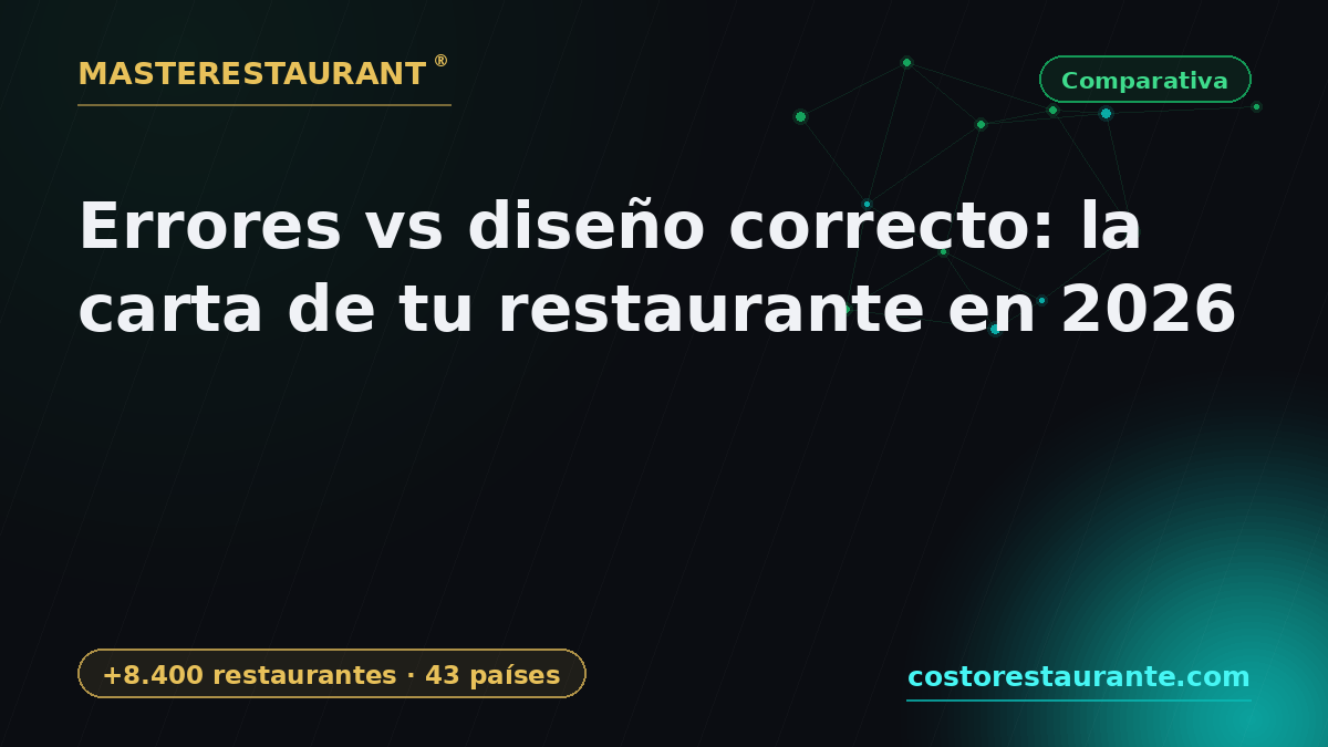 Mistakes vs the right way: your restaurant menu in 2026 — Masterestaurant