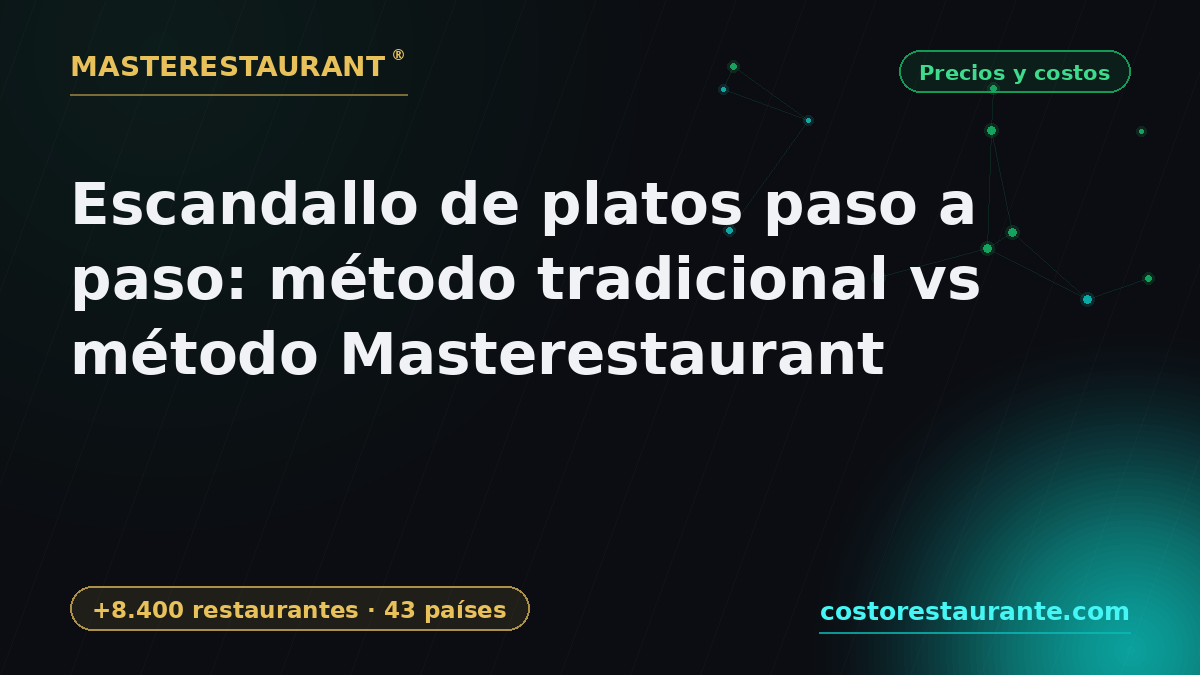 Dish Costing Step by Step: Traditional Method vs Masterestaurant Method — Masterestaurant