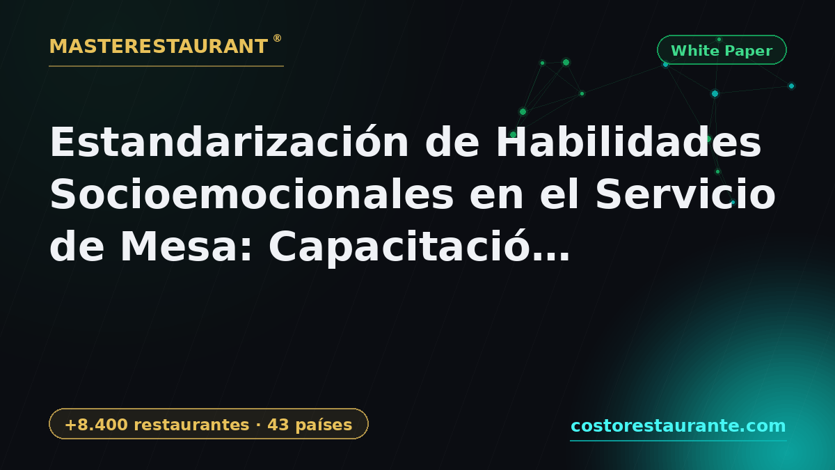 Standardizing Socioemotional Skills in Table Service: Gamified Training to Increase Average Ticket — Masterestaurant