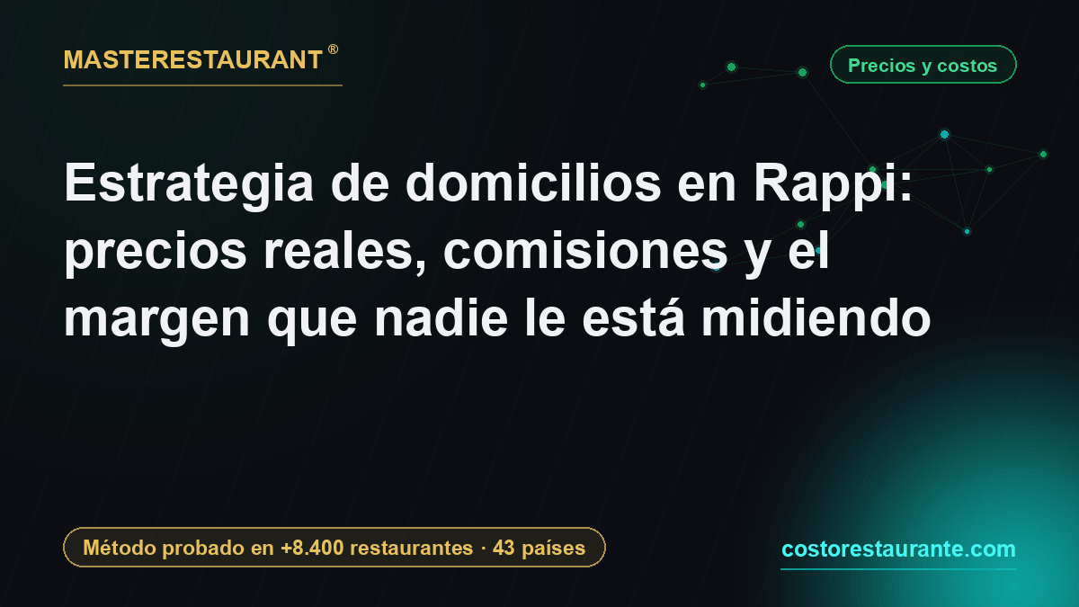 Rappi delivery strategy: real prices, commissions and the margin nobody is measuring — Masterestaurant