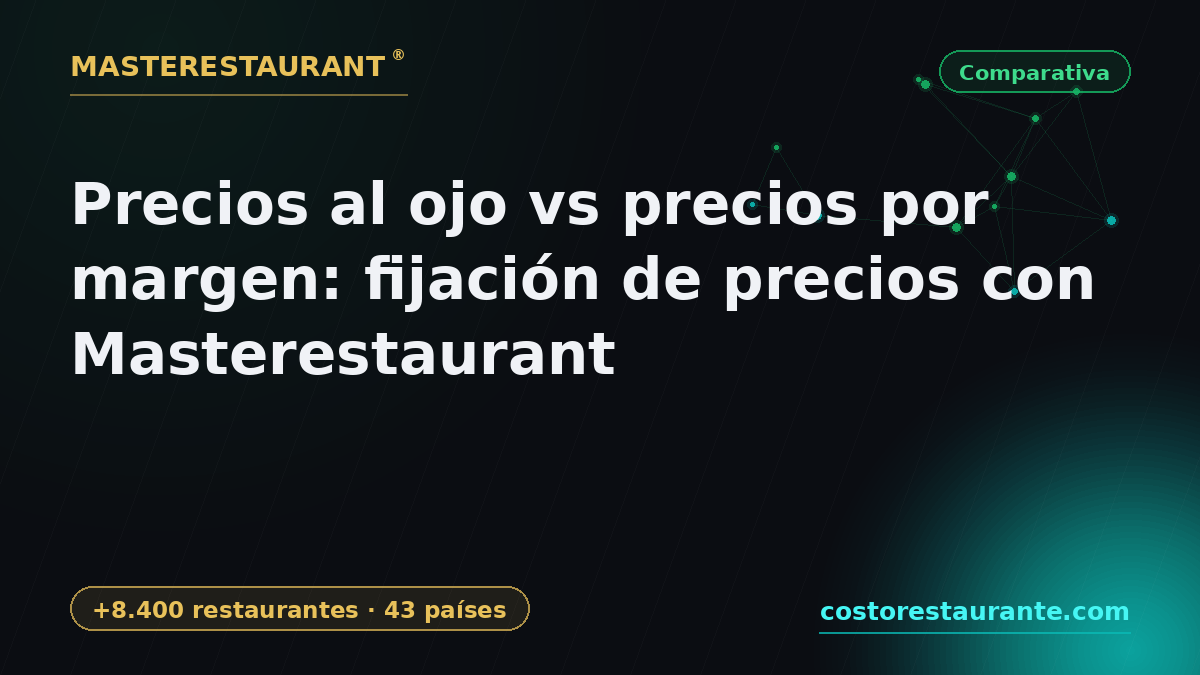 Guesswork vs margin: menu pricing with Masterestaurant — Masterestaurant