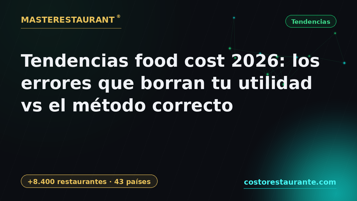 2026 food cost trends: the mistakes that erase your profit vs the right method — Masterestaurant