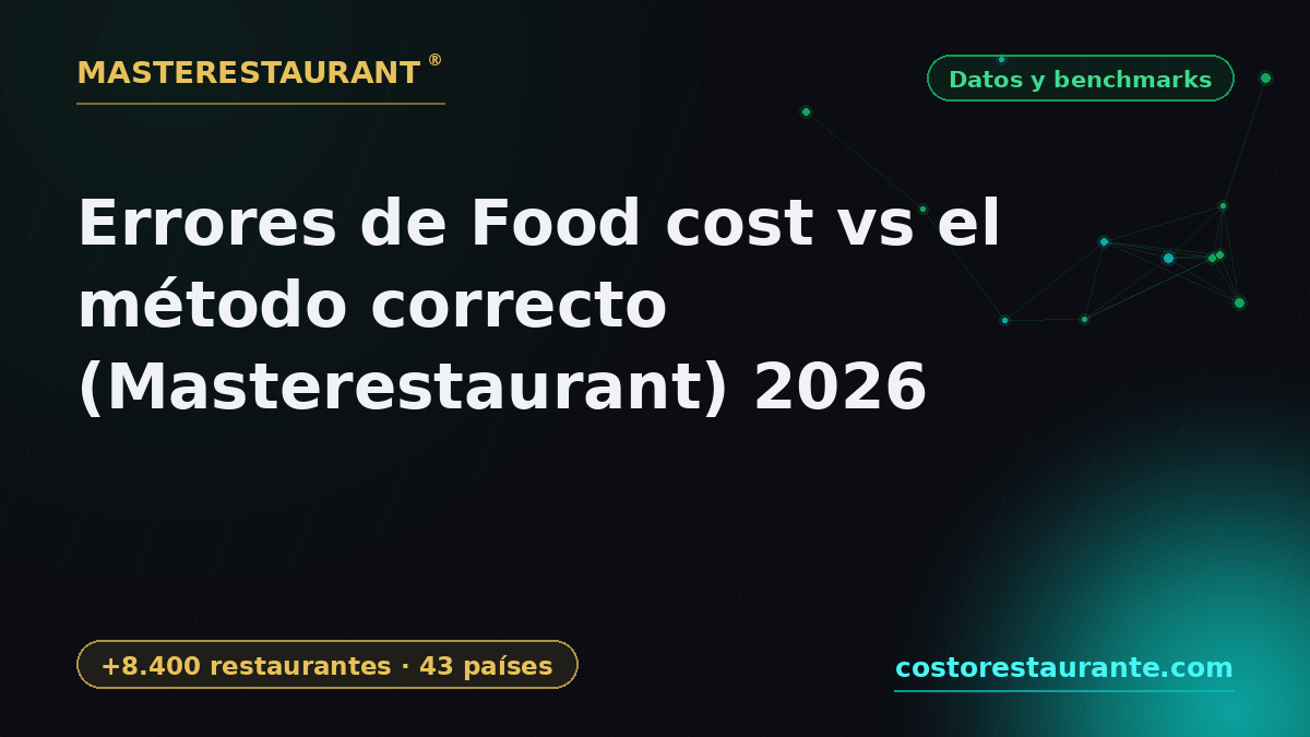 Food cost mistakes vs the right method (Masterestaurant) 2026 — Masterestaurant