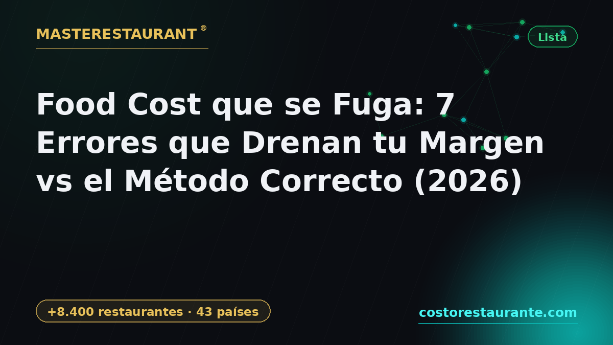 Food Cost Leakage: 7 Mistakes Draining Your Margin vs the Right Method (2026) — Masterestaurant