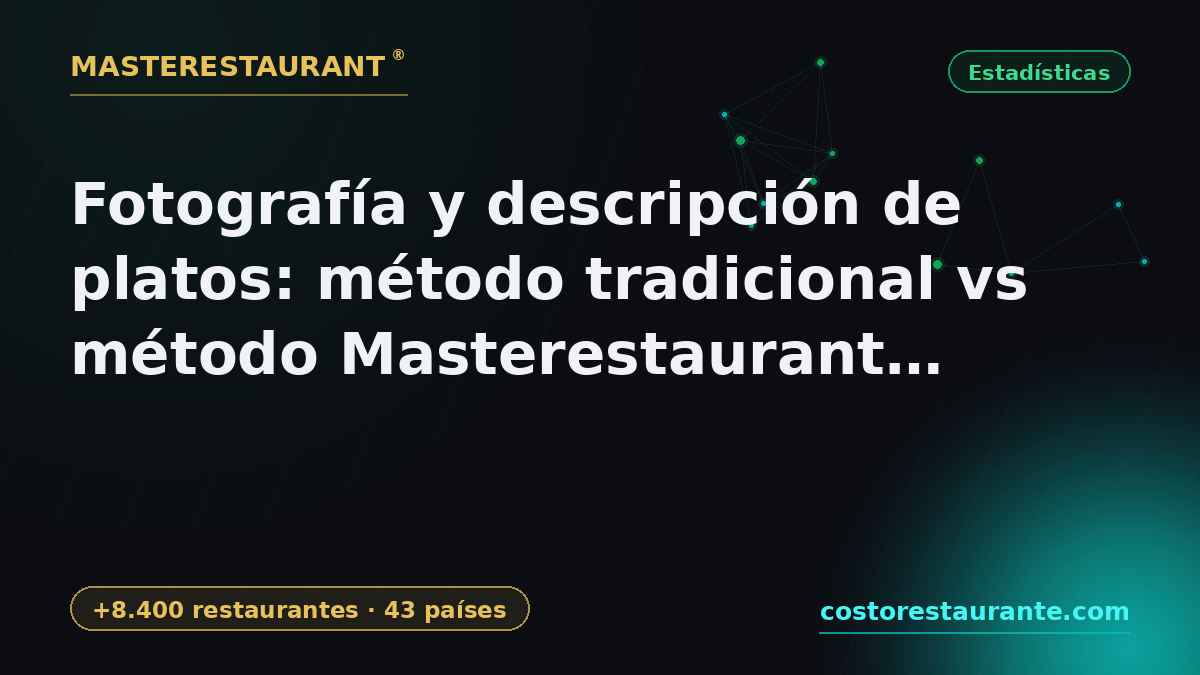 Dish Photography & Description: Traditional Method vs Masterestaurant Method — 2026 statistics — Masterestaurant