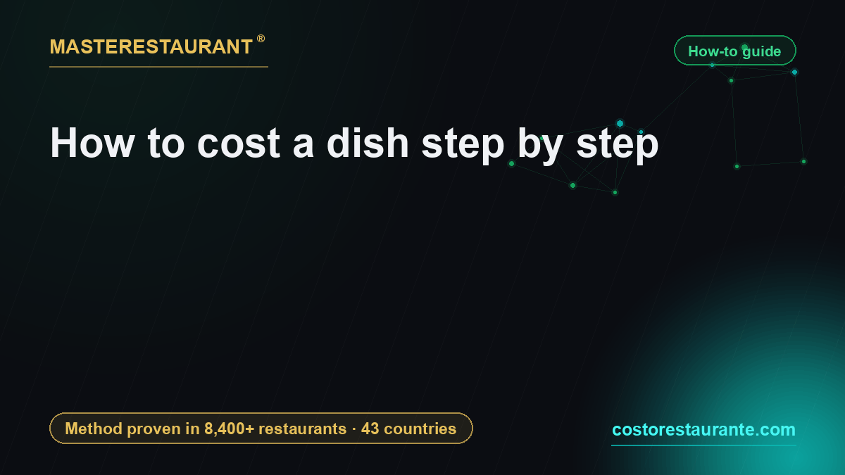 How to cost a dish step by step — Masterestaurant