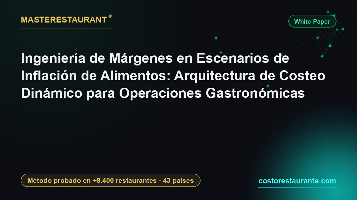 Ingeniería de Márgenes en Escenarios de Inflación de Alimentos: Arquitectura de Costeo Dinámico para Operaciones Gastronómicas — Masterestaurant