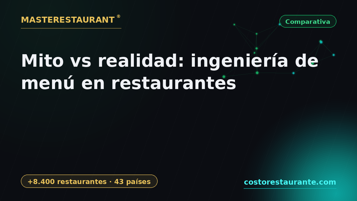 Myth vs reality: menu engineering in restaurants — Masterestaurant