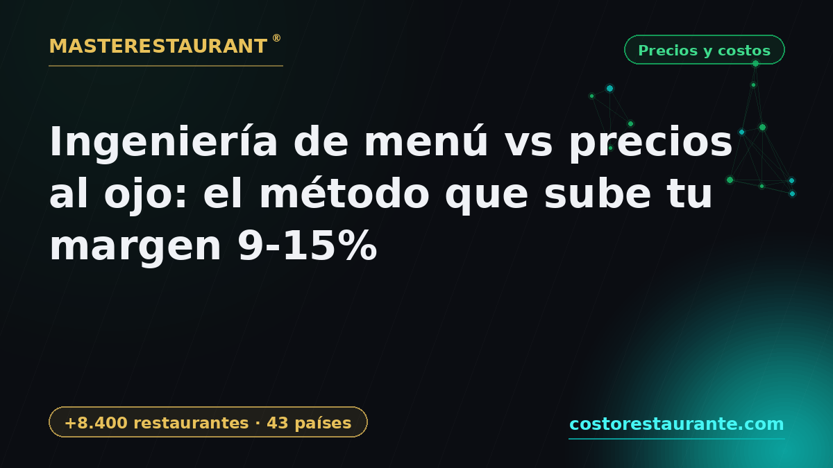 Menu Engineering vs Gut-Feel Pricing: The Method That Lifts Margin 9-15% — Masterestaurant