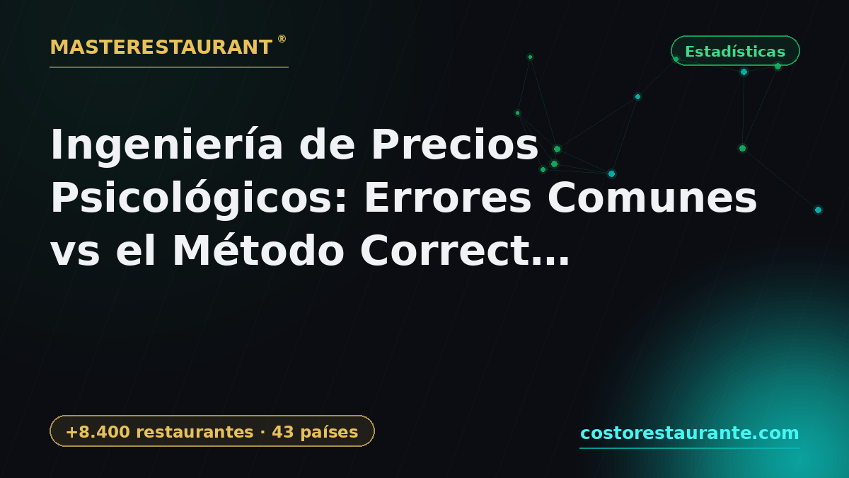 Psychological Pricing Engineering: Common Mistakes vs the Right Method (Masterestaurant 2026) — Masterestaurant