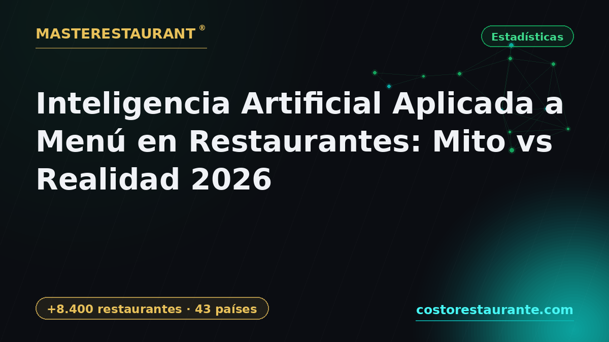 Artificial Intelligence Applied to Menu in Restaurants: Myth vs Reality 2026 — Masterestaurant