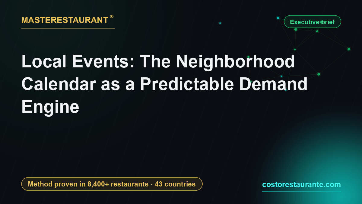 Local Events: The Neighborhood Calendar as a Predictable Demand Engine — Masterestaurant
