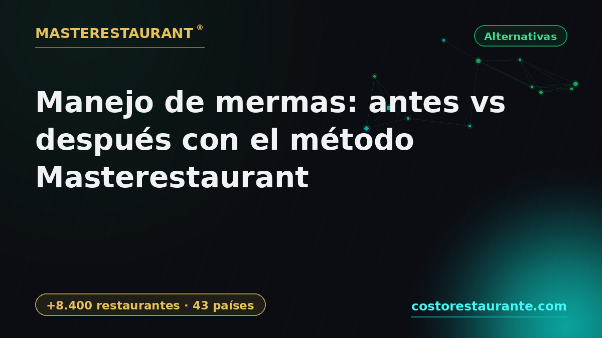 Waste management: before vs after with the Masterestaurant method — Masterestaurant