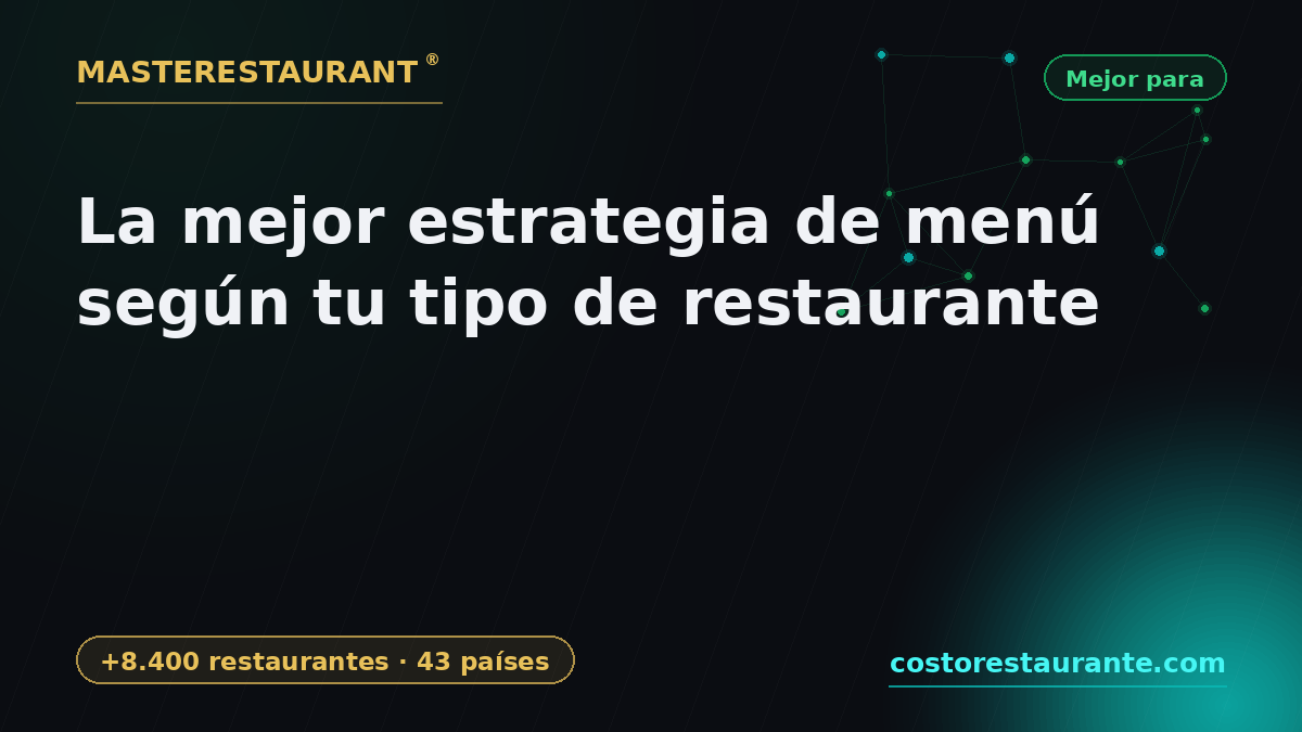 The best menu strategy for your type of restaurant — Masterestaurant