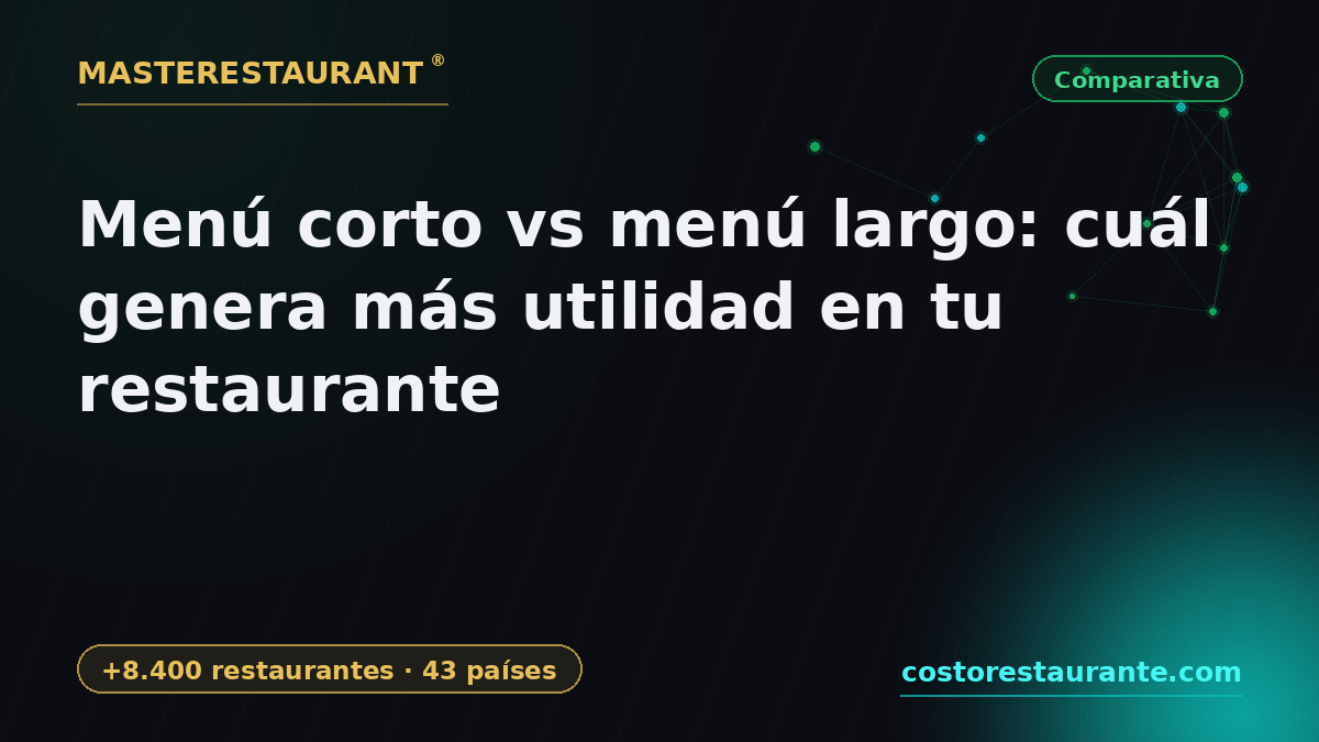 Short menu vs long menu: which generates more profit in your restaurant — Masterestaurant