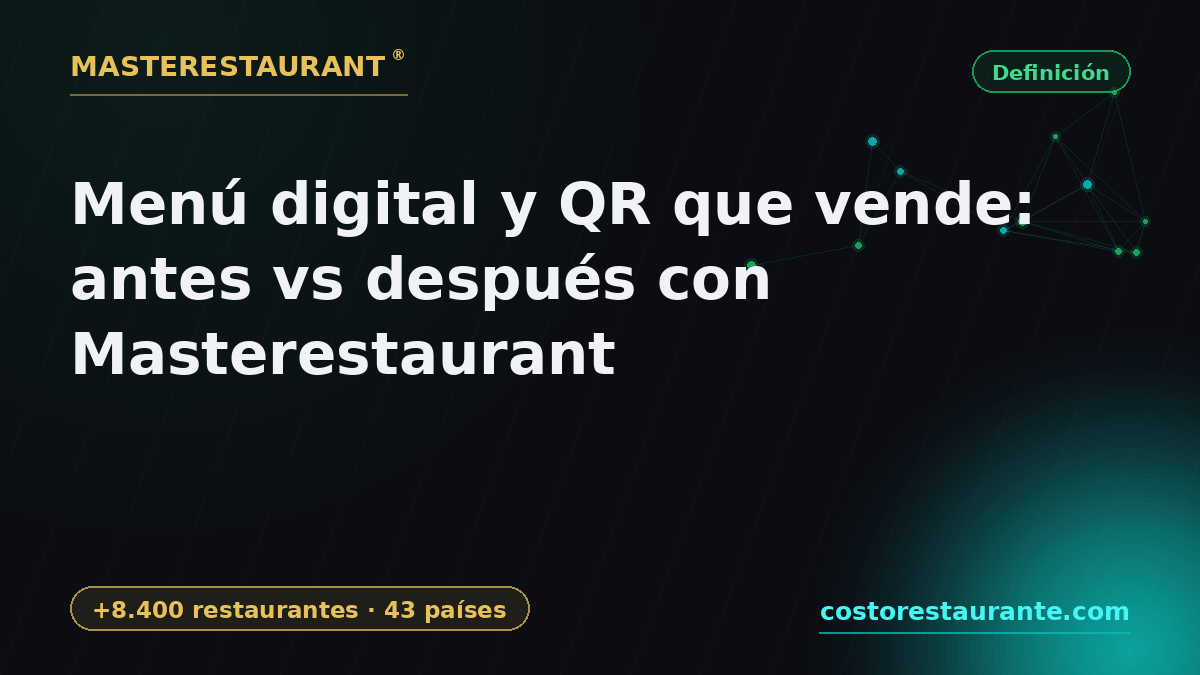 Digital Menu and QR That Sells: Before vs After with Masterestaurant — Masterestaurant