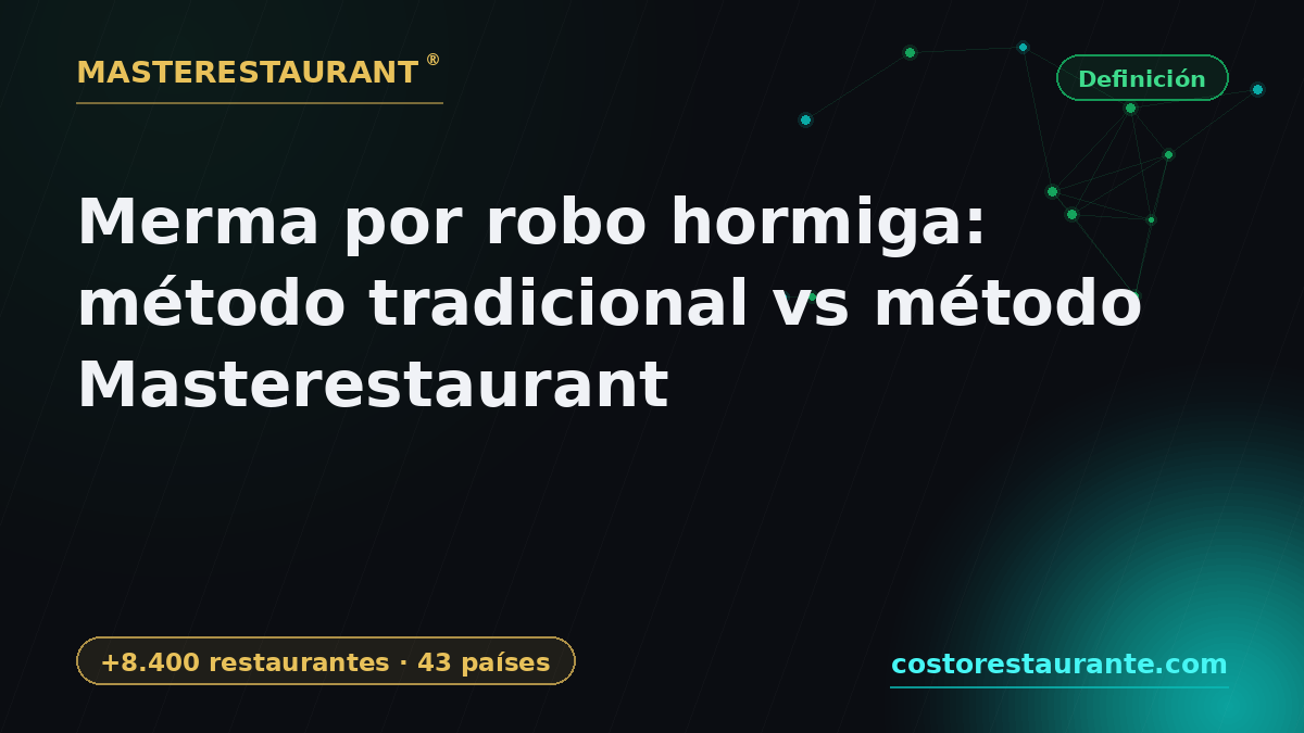 Restaurant Shrinkage from Employee Theft: Traditional Method vs Masterestaurant Method — Masterestaurant