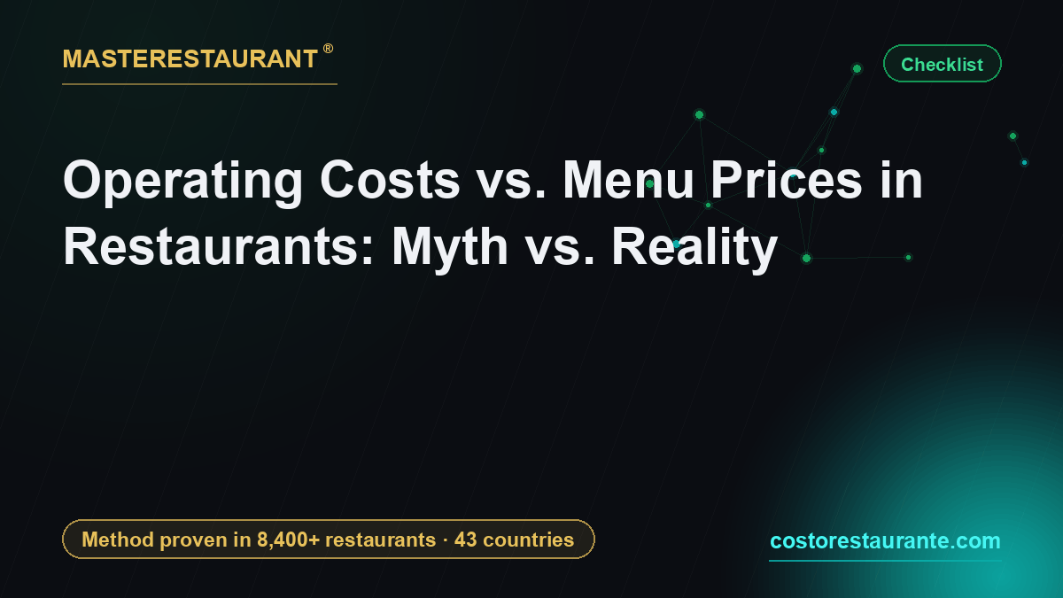 Operating Costs vs. Menu Prices in Restaurants: Myth vs. Reality — Masterestaurant