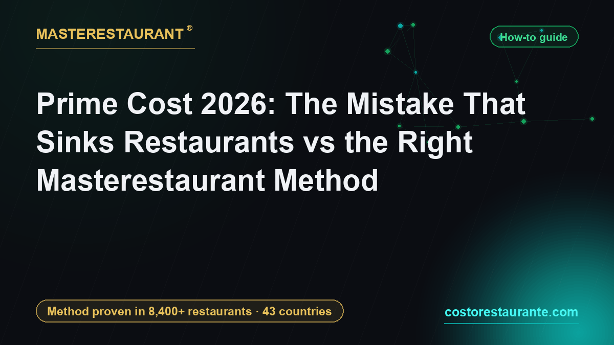 Prime Cost 2026: The Mistake That Sinks Restaurants vs the Right Masterestaurant Method — Masterestaurant