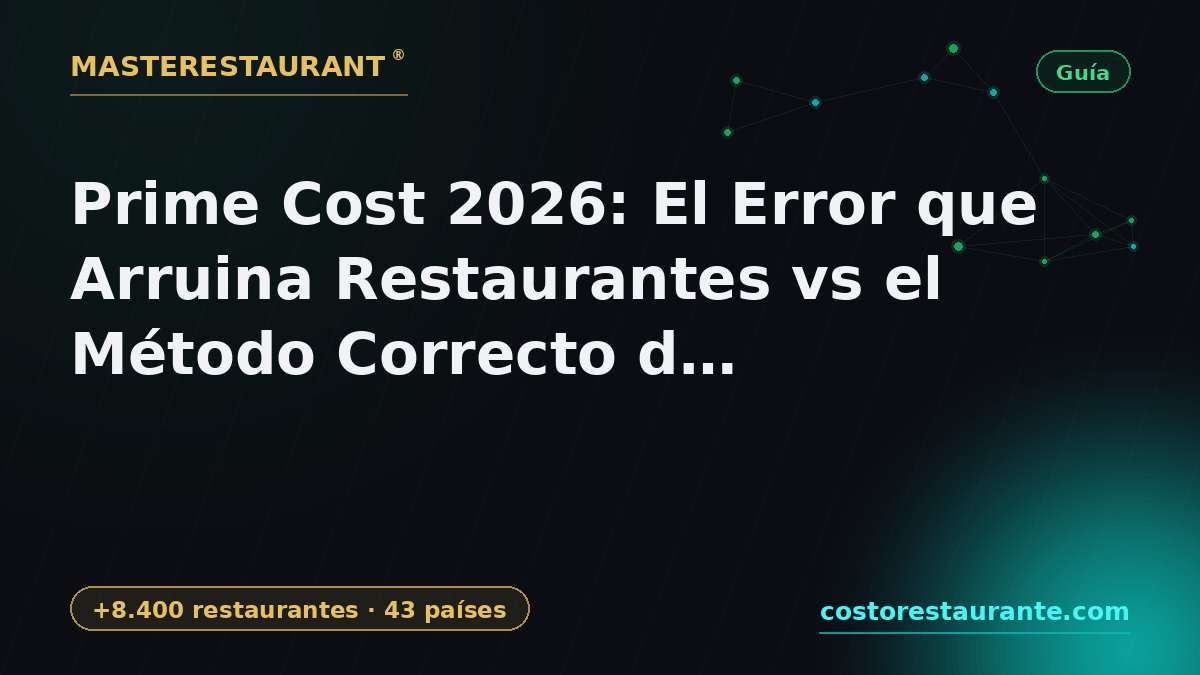 Prime Cost 2026: The Mistake That Sinks Restaurants vs the Right Masterestaurant Method — Masterestaurant