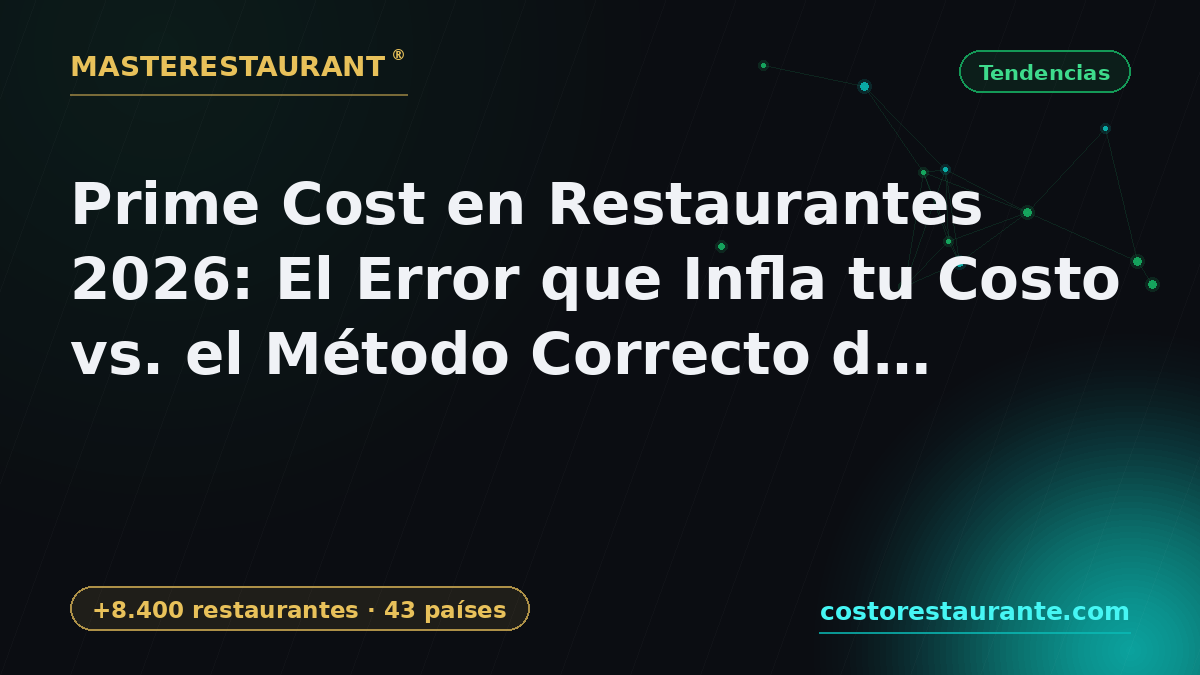 Prime Cost in Restaurants 2026: The Mistake Inflating Your Cost vs. Masterestaurant's Correct Method — Masterestaurant