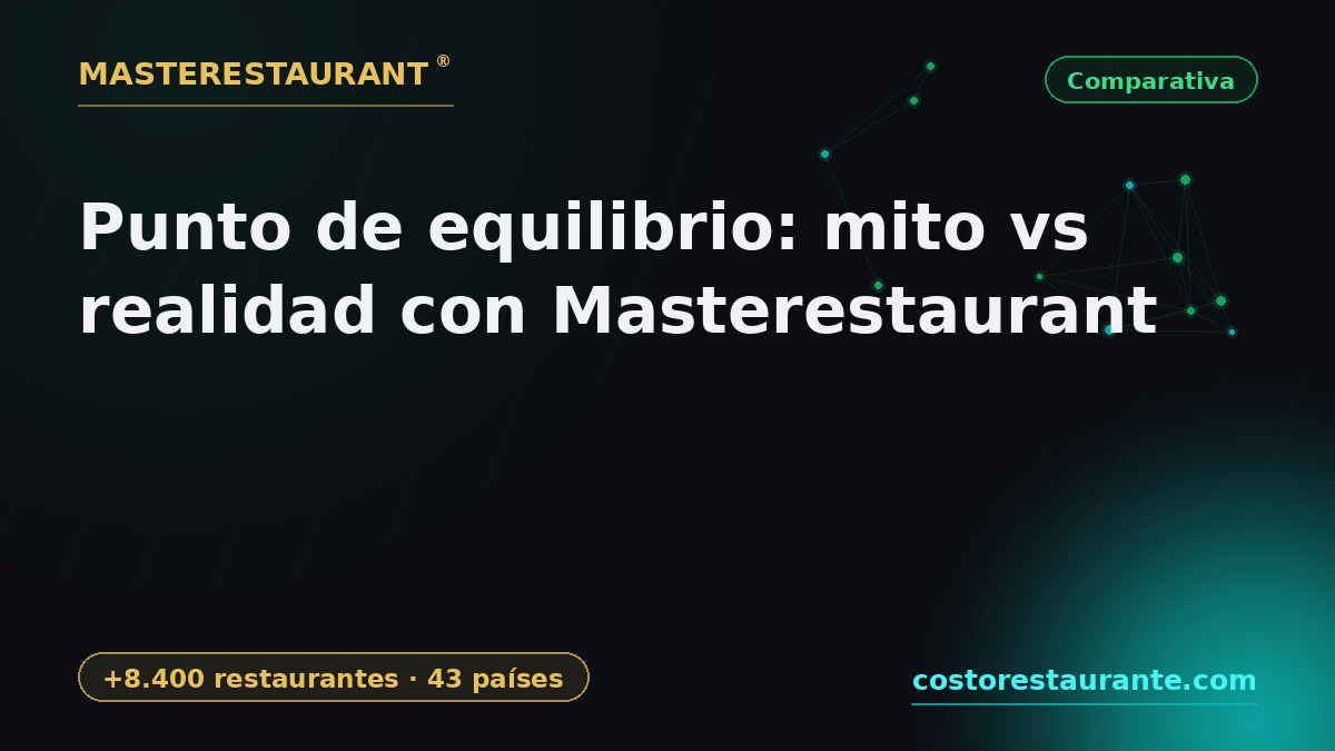 Break-even point: myth vs reality with Masterestaurant — Masterestaurant