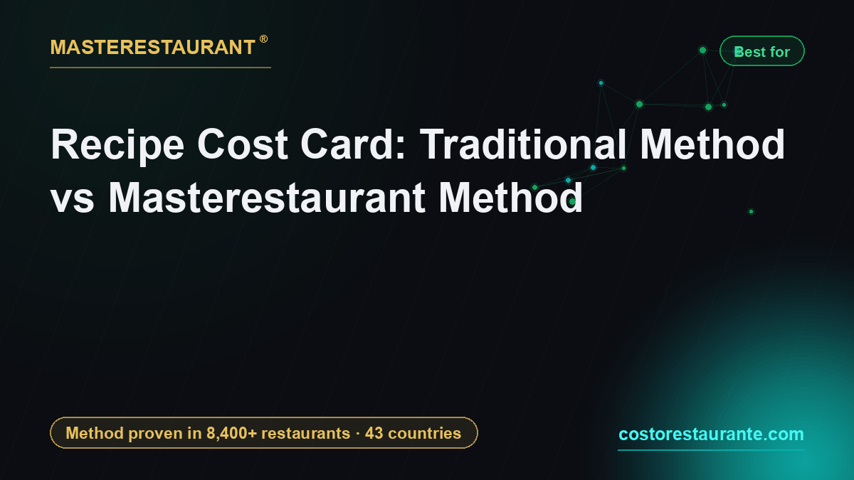 Recipe Cost Card: Traditional Method vs Masterestaurant Method — Masterestaurant