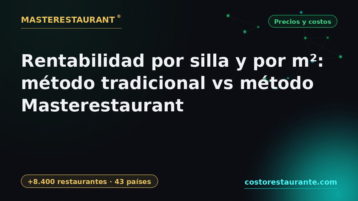 Profit Per Seat And Per Square Foot: Traditional Method vs Masterestaurant Method — Masterestaurant
