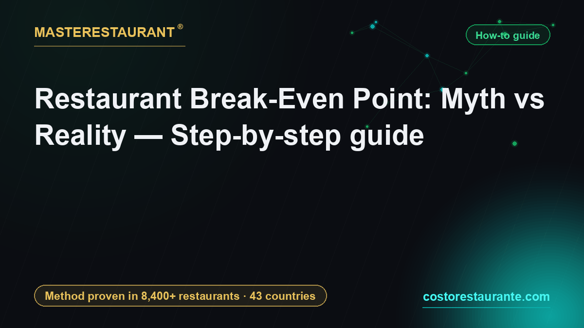 Restaurant Break-Even Point: Myth vs Reality — Step-by-step guide — Masterestaurant
