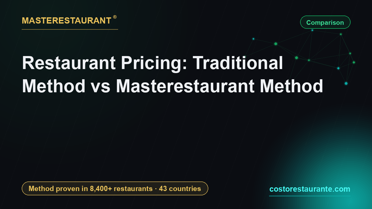 Restaurant Pricing: Traditional Method vs Masterestaurant Method — Masterestaurant