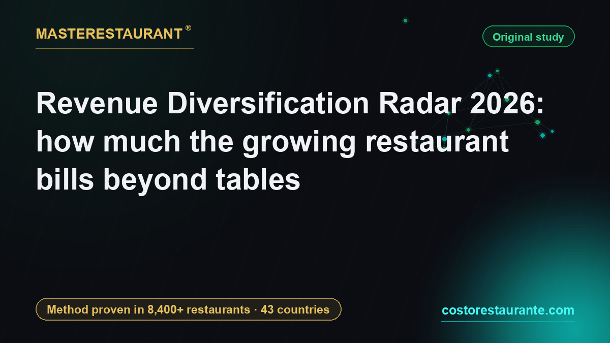 Revenue Diversification Radar 2026: how much the growing restaurant bills beyond tables — Masterestaurant