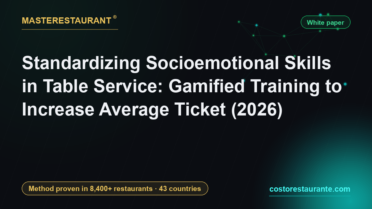 Standardizing Socioemotional Skills in Table Service: Gamified Training to Increase Average Ticket (2026) — Masterestaurant