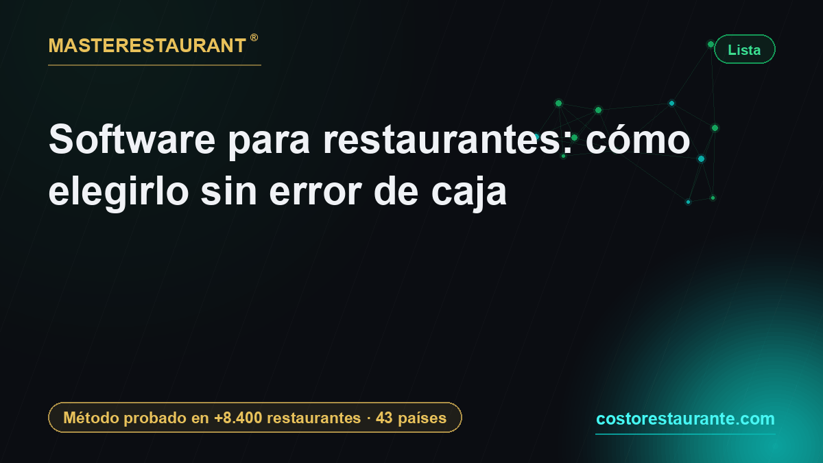 Restaurant software: how to choose without cash register errors — Masterestaurant