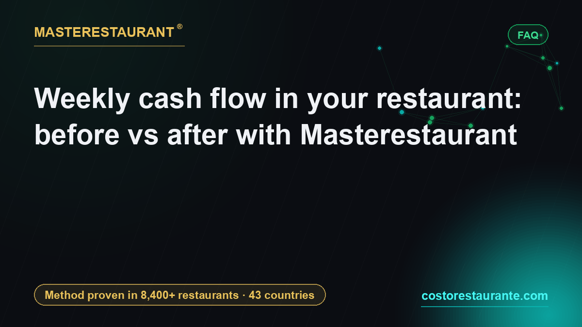 Weekly cash flow in your restaurant: before vs after with Masterestaurant — Masterestaurant